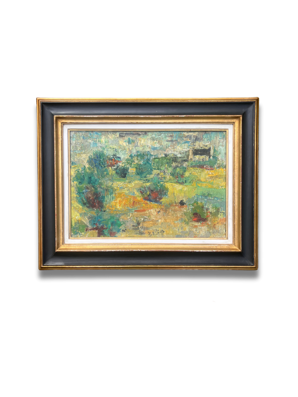 Oliveraie, Richard Bellias (French, 1921–1974), oil on canvas, signed lower edge