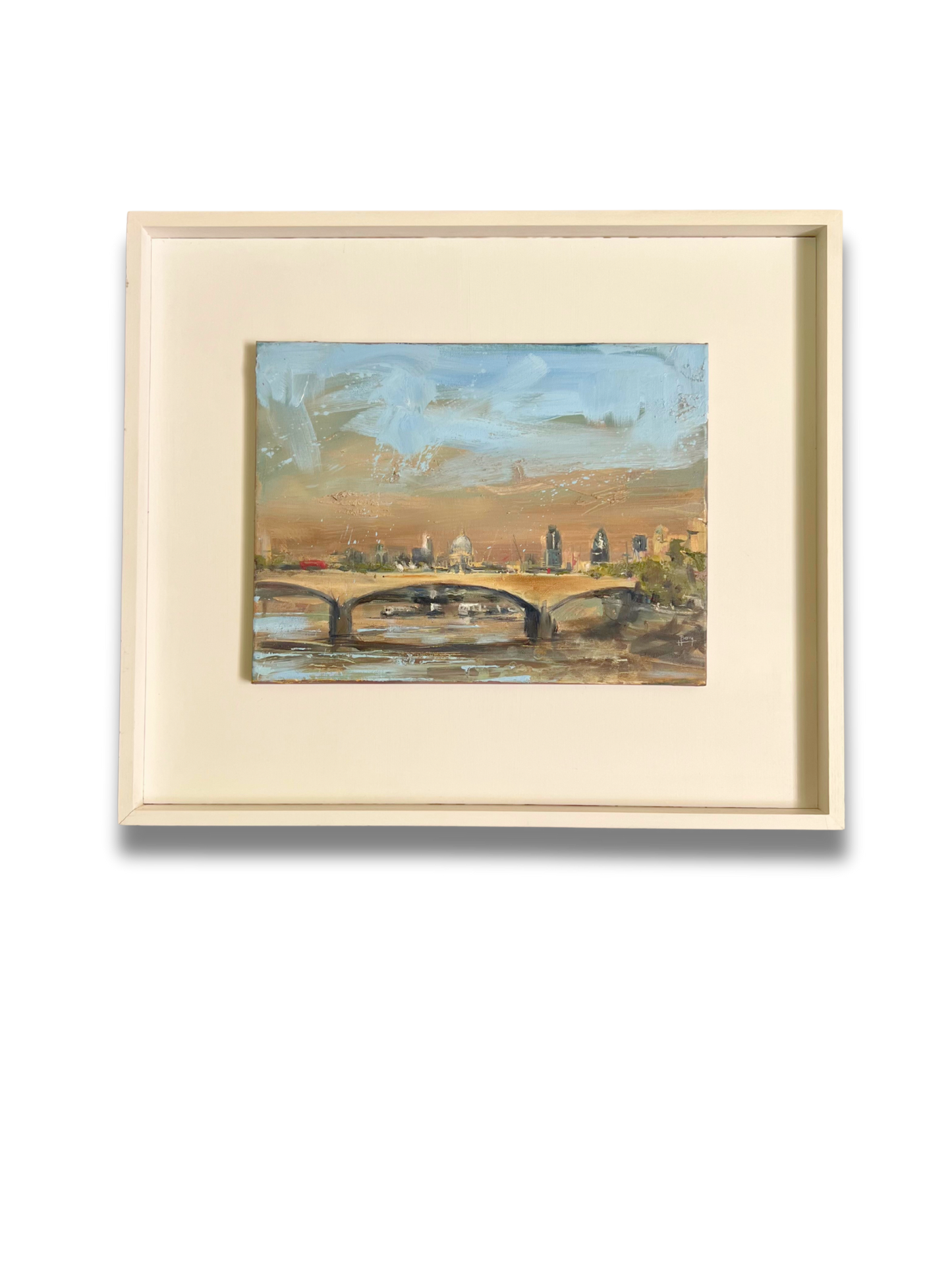 A Bright Brown Sky, Hester Berry, British, oil on canvas