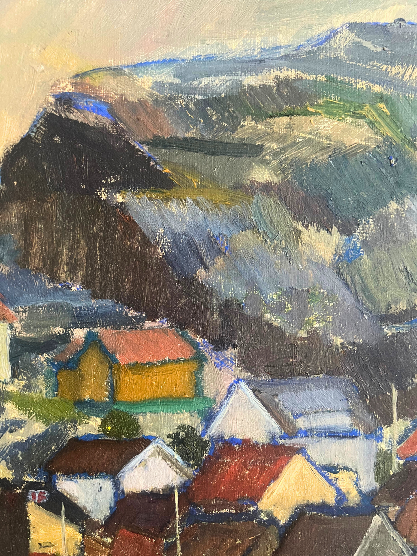 Islet Harbour, Inga Berg (1912–1995), Swedish, oil on canvas, 1950
