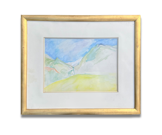 Mountain Landscape, Edward Wolfe RA (1897–1982), South African/British, watercolour on paper