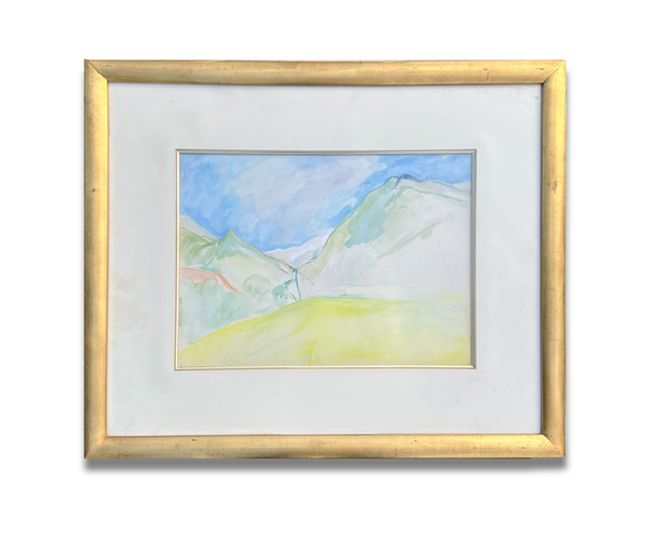 Mountain Landscape, Edward Wolfe RA (1897–1982), South African/British, watercolour on paper