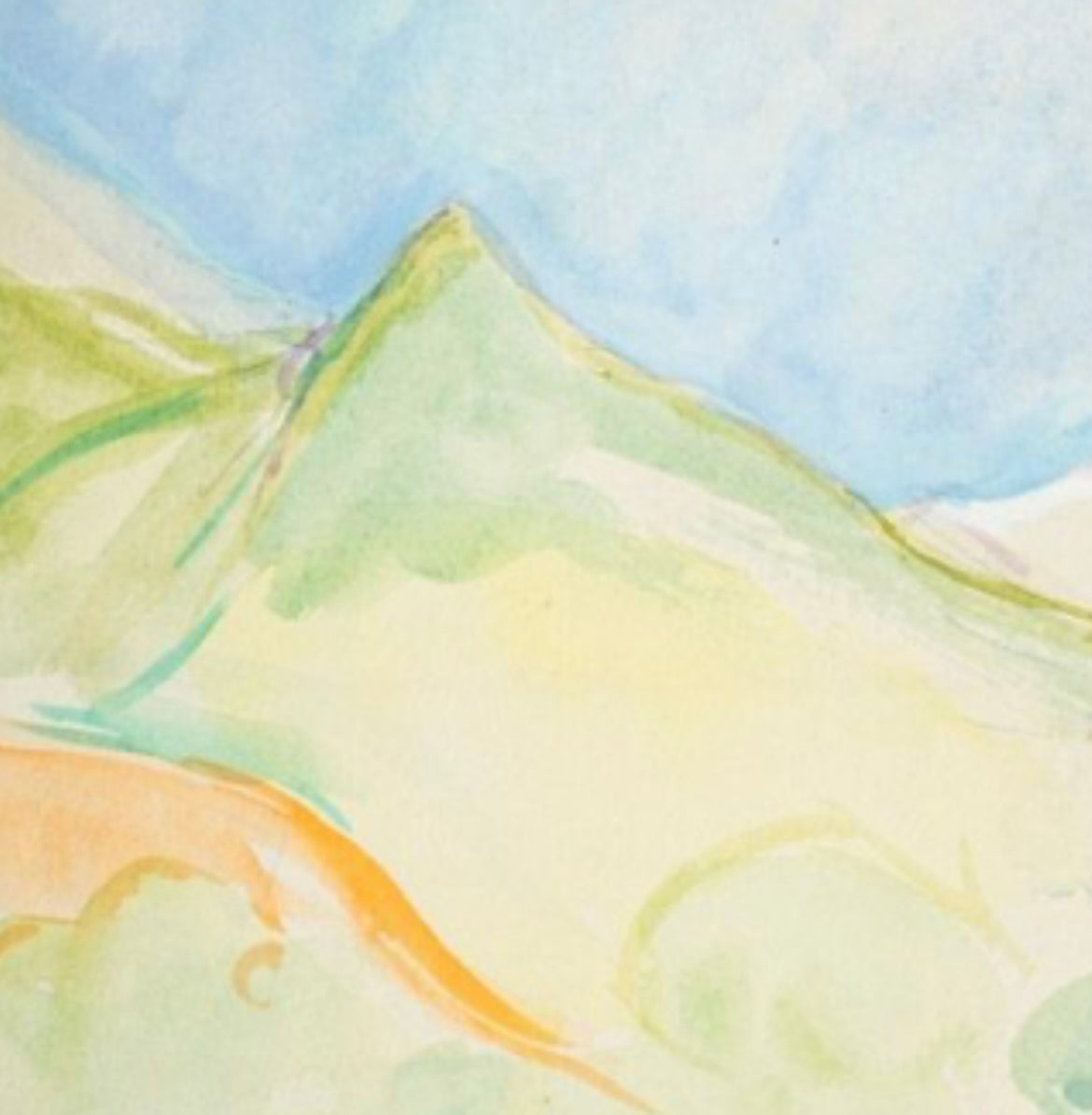 Mountain Landscape, Edward Wolfe RA (1897–1982), South African/British, watercolour on paper