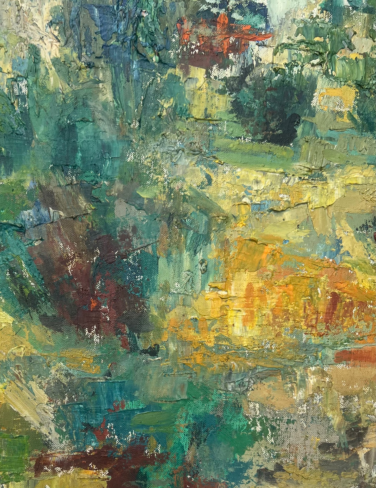 Oliveraie, Richard Bellias (French, 1921–1974), oil on canvas, signed lower edge