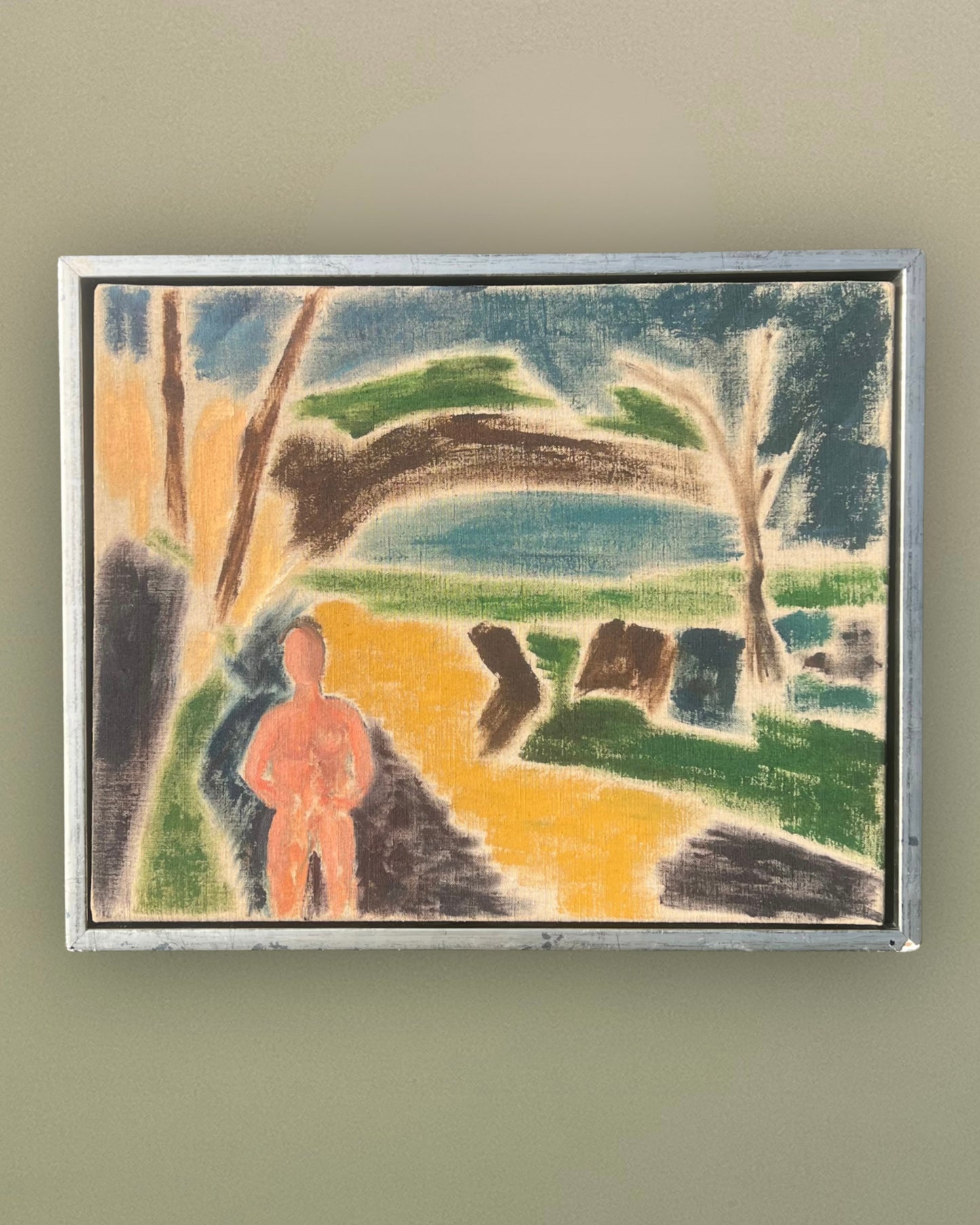 Fauvist Landscape, British School (Mid Century), Oil on Canvas,