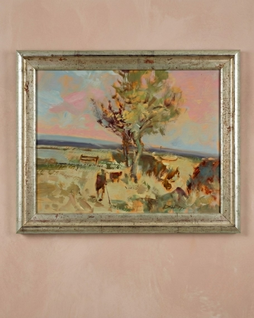 Landscape at Dusk, William Dealtry (1915–2007), British, oil on board