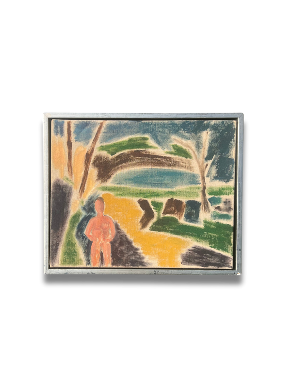 Fauvist Landscape, British School (Mid Century), Oil on Canvas,