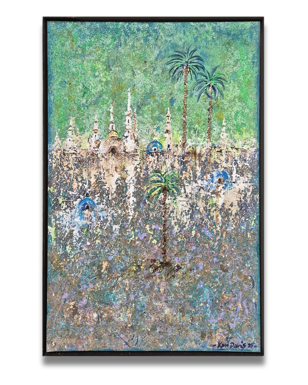 Uzbekistan, Ken Davis (b. 1937), British, acrylic on panel