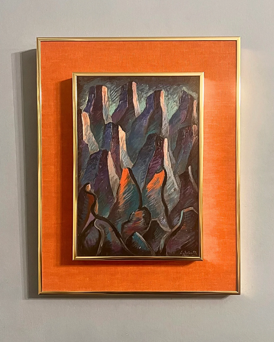 Telúrico (Landscape Abstraction), Lotte Schulz (1925–2016), Paraguayan, oil on board