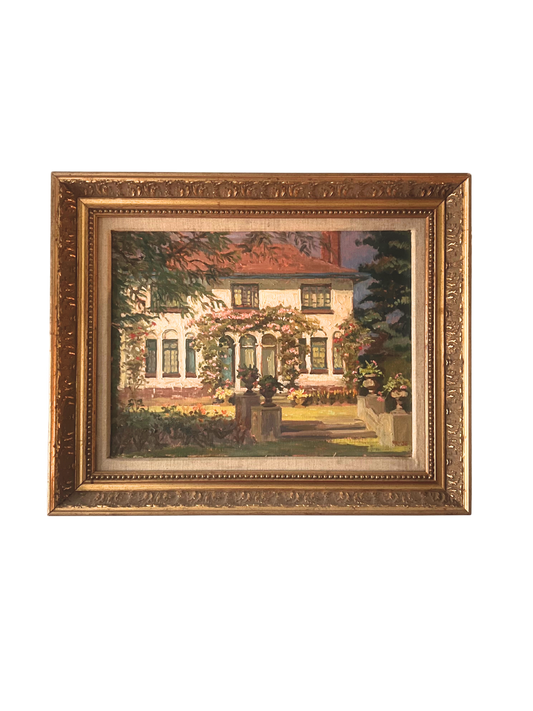 Garden House, Tessa Spencer Pryse RBA, British, oil on canvas