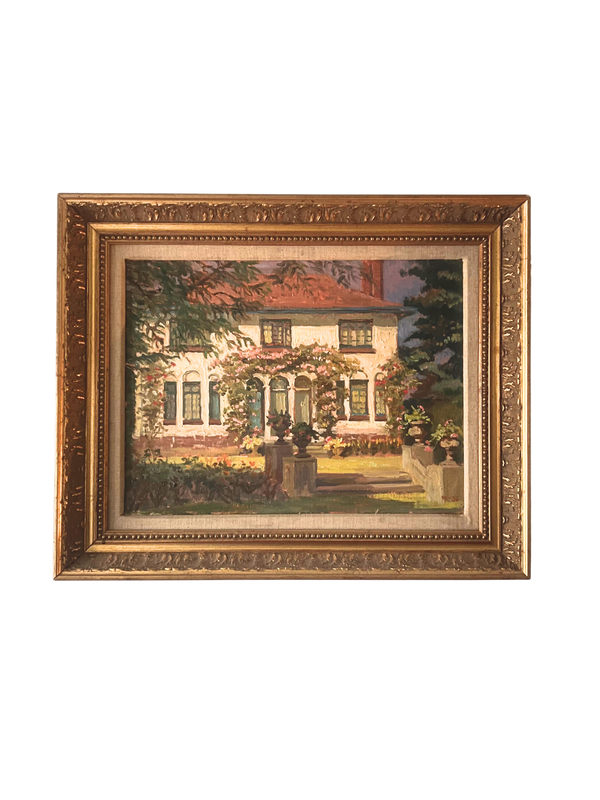 Garden House, Tessa Spencer Pryse RBA, British, oil on canvas