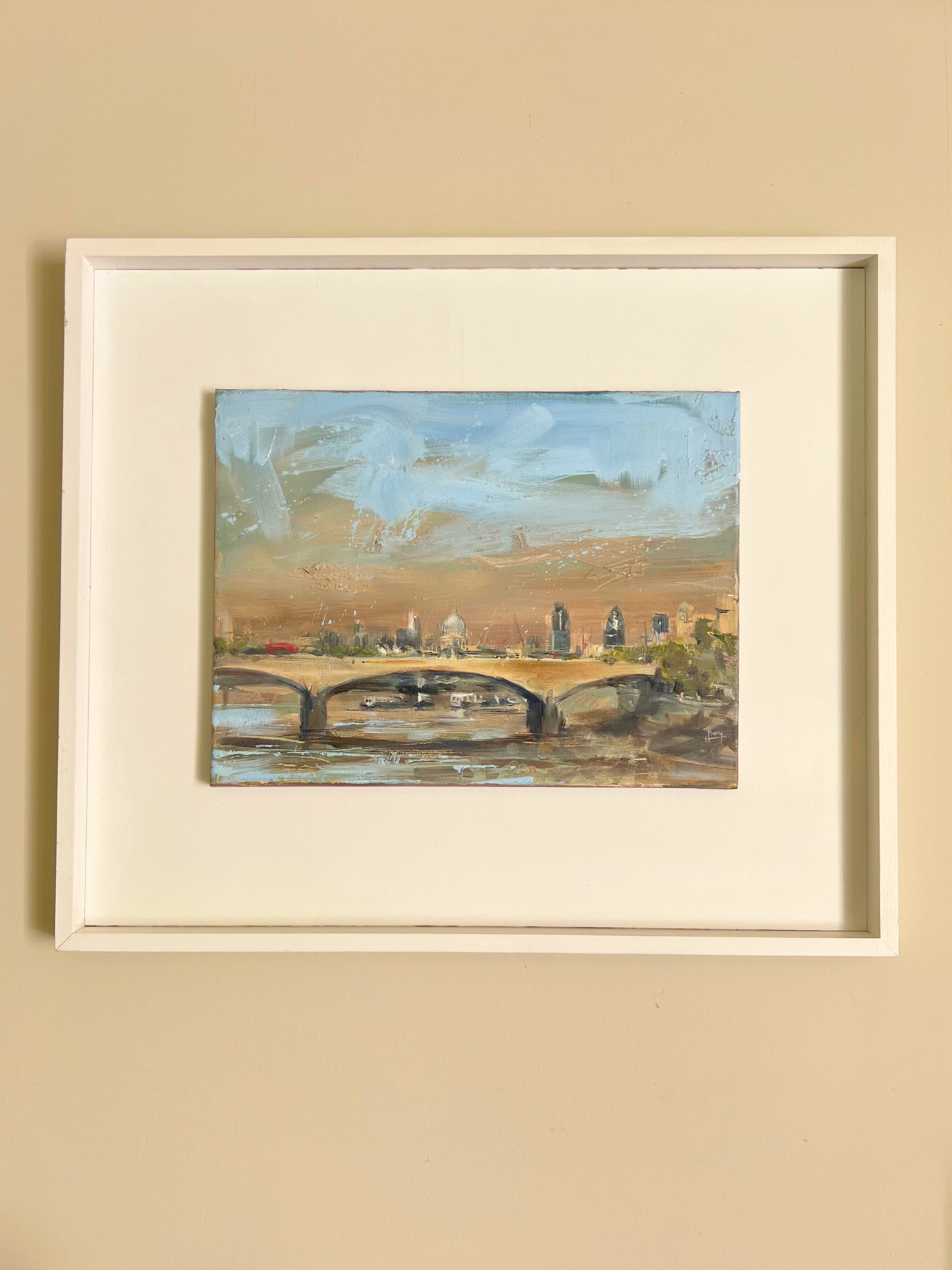 A Bright Brown Sky, Hester Berry, British, oil on canvas