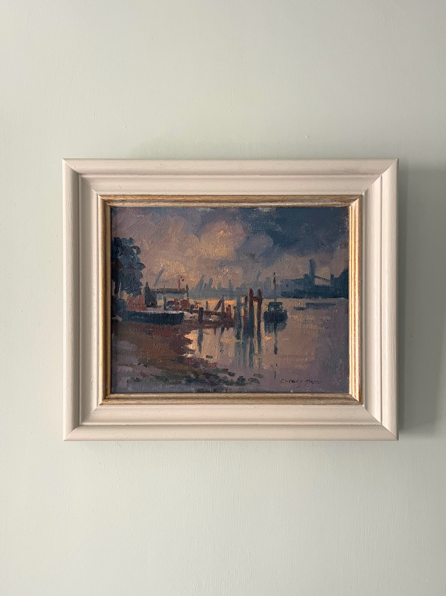 Thames View, Charles Smith (1913–2003), British, oil on canvas