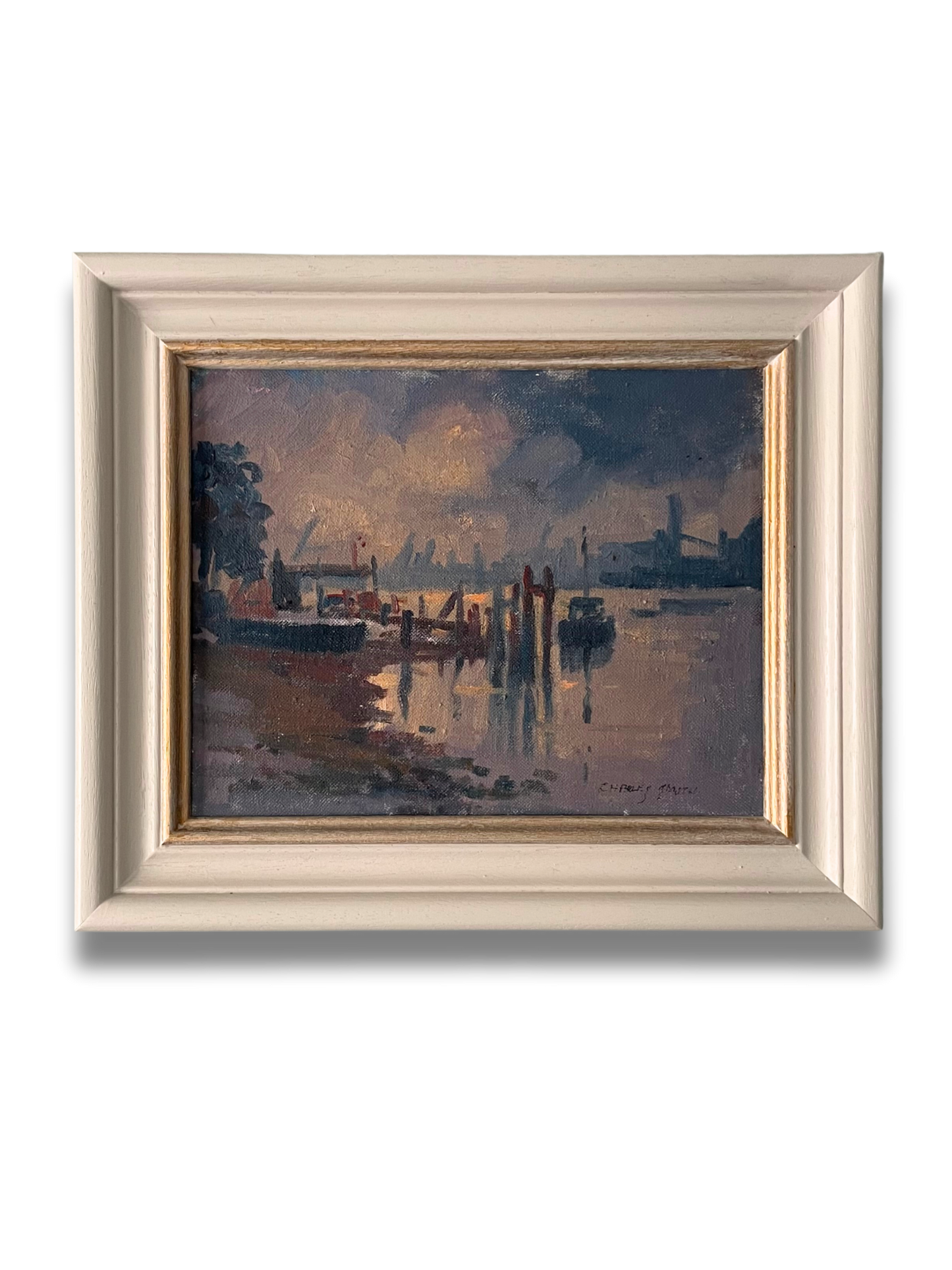 Thames View, Charles Smith (1913–2003), British, oil on canvas