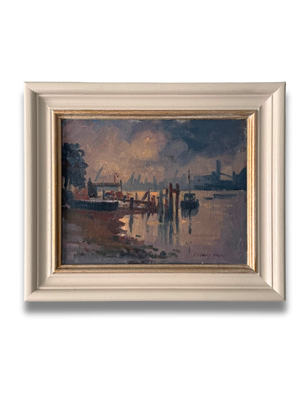 Thames View, Charles Smith (1913–2003), British, oil on canvas