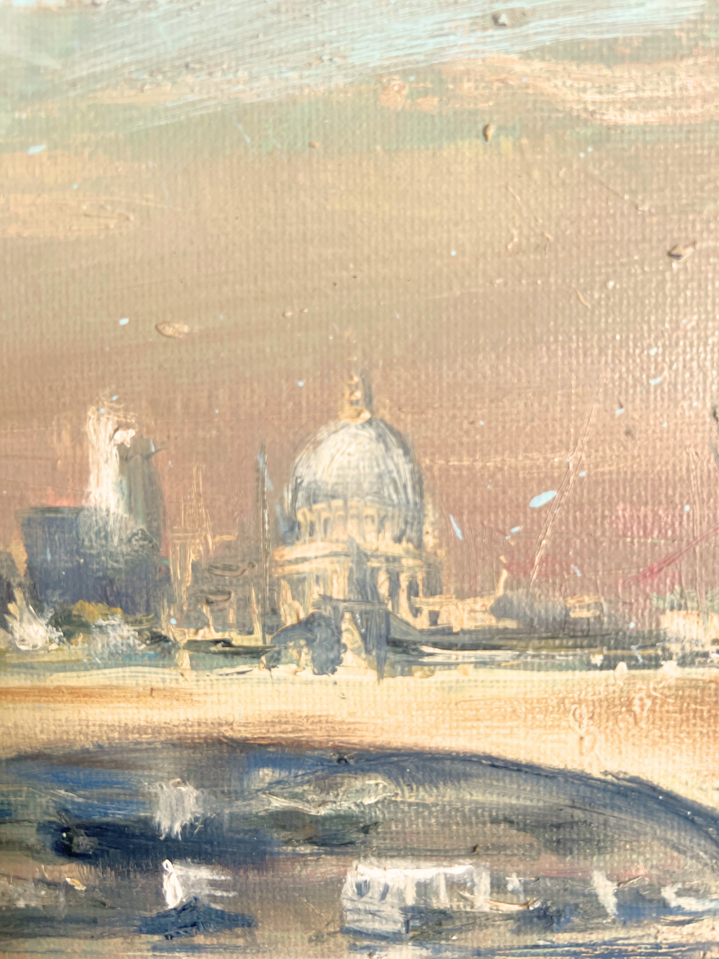 A Bright Brown Sky, Hester Berry, British, oil on canvas