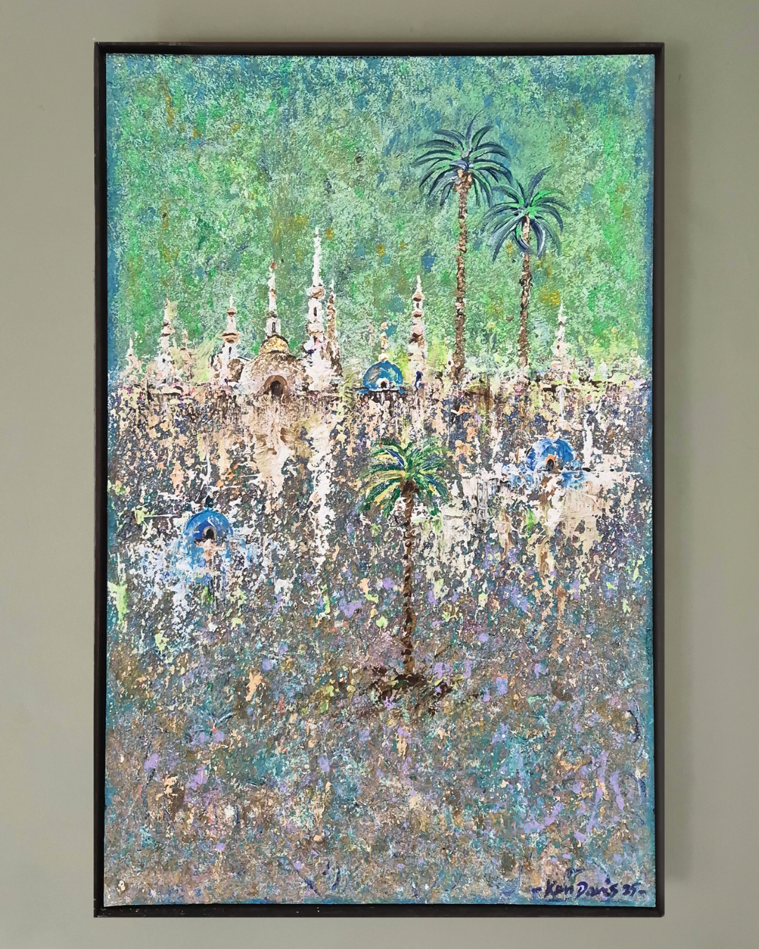 Uzbekistan, Ken Davis (b. 1937), British, acrylic on panel