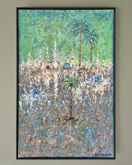 Uzbekistan, Ken Davis (b. 1937), British, acrylic on panel