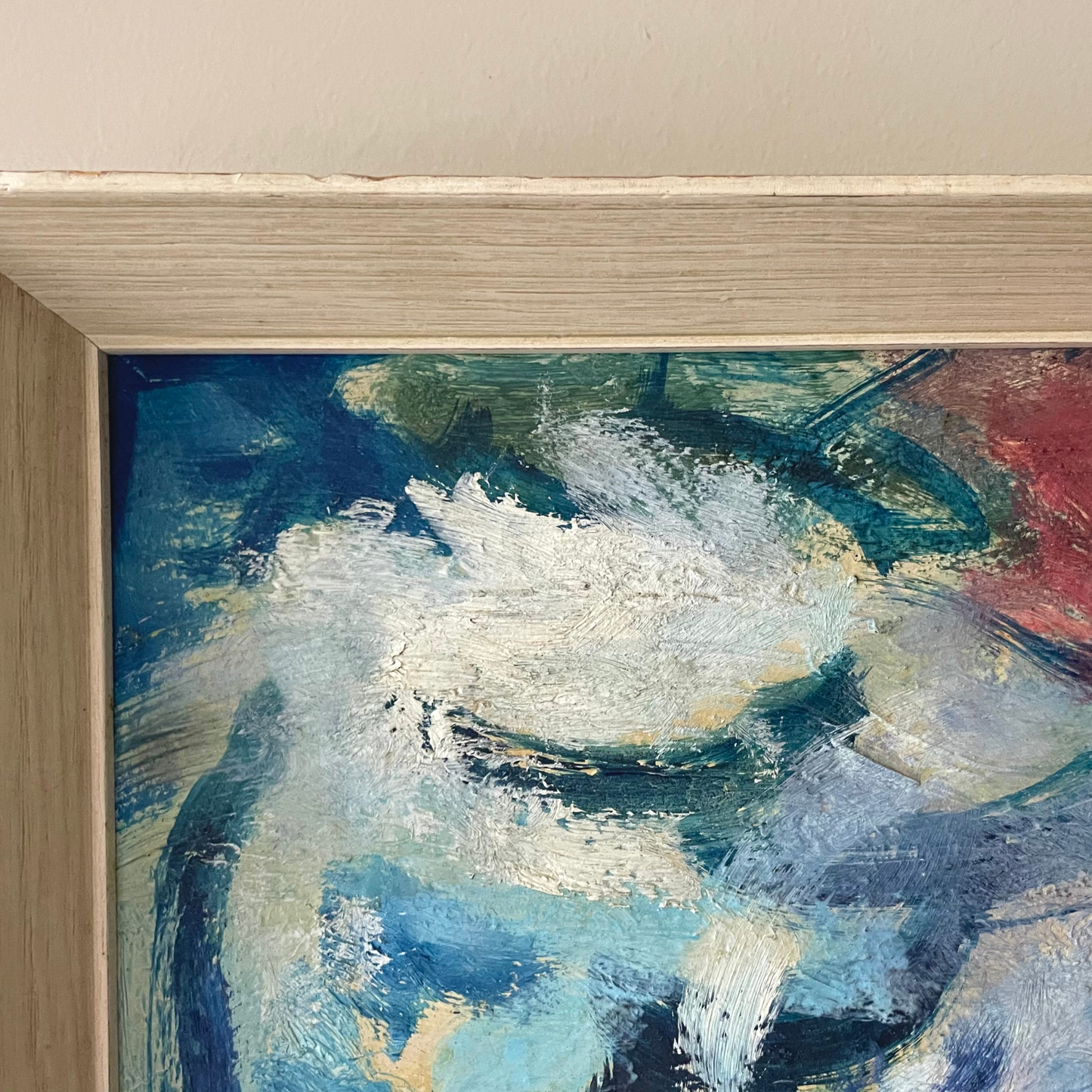 Abstract in Blue, British (circa 1950), oil on canvas