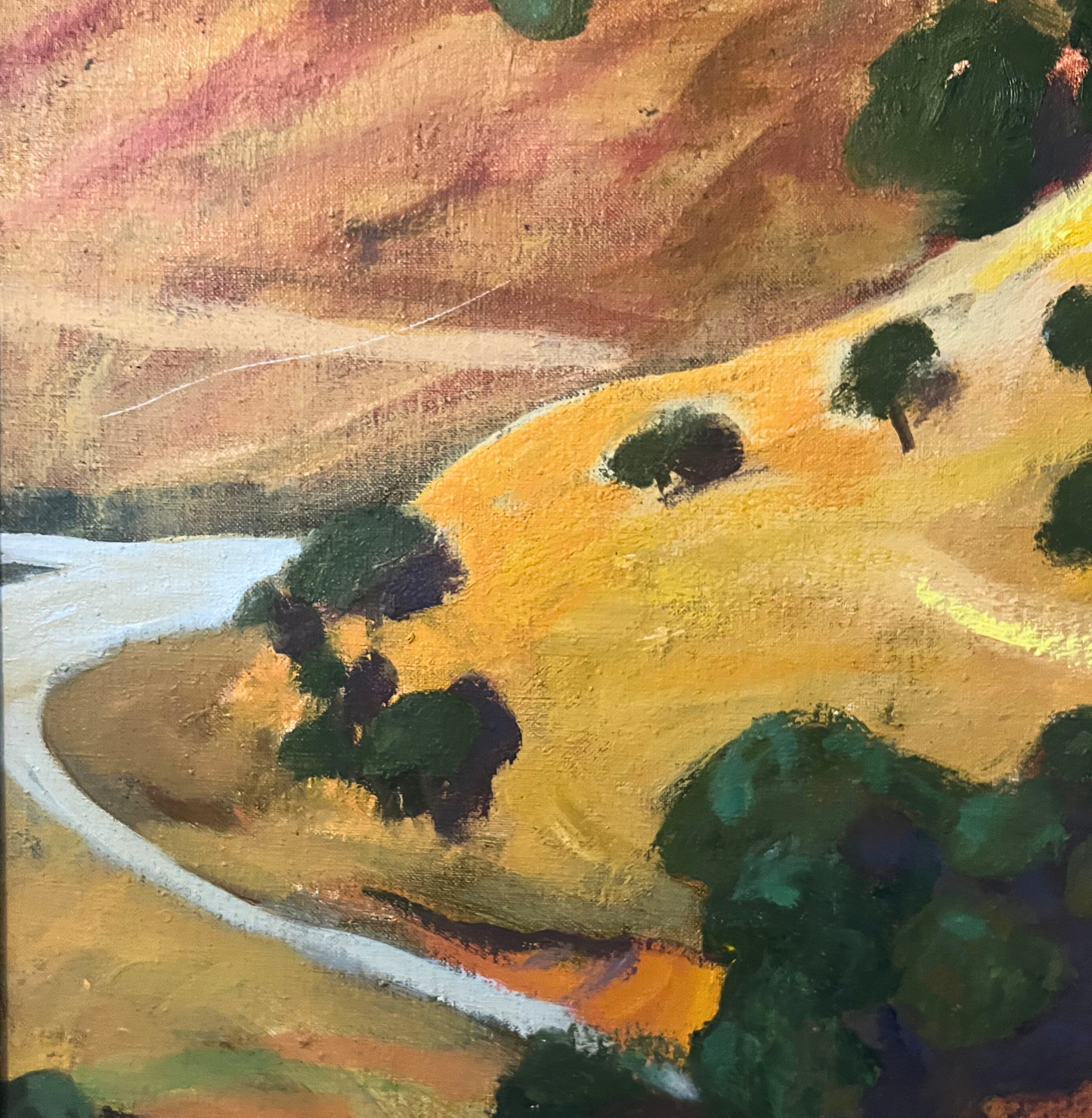 Andalusian Landscape, Brenda Hartill (1943-), British, oil on canvas,