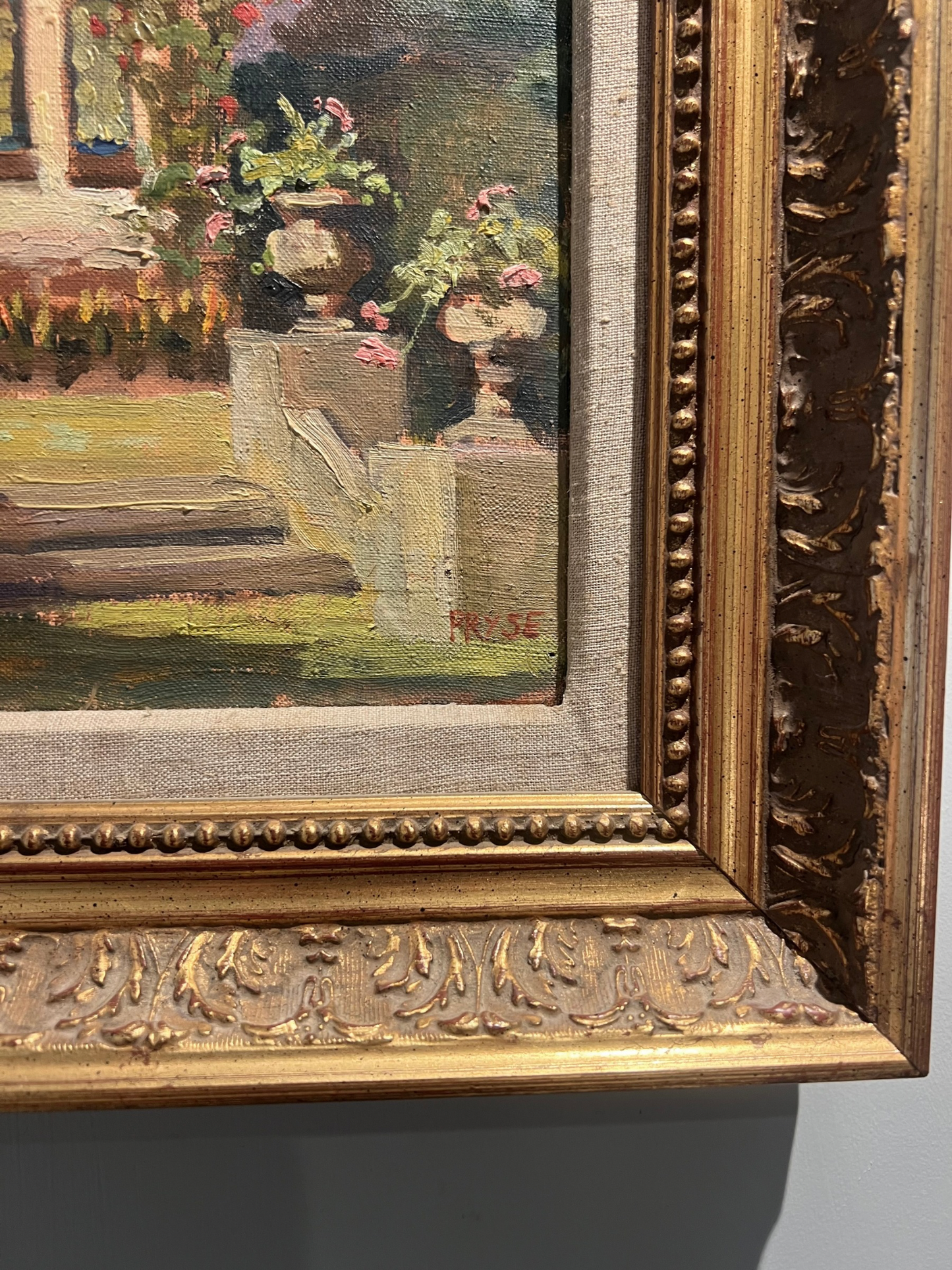 Garden House, Tessa Spencer Pryse RBA, British, oil on canvas
