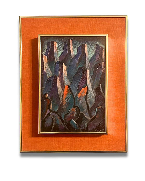 Telúrico (Landscape Abstraction), Lotte Schulz (1925–2016), Paraguayan, oil on board