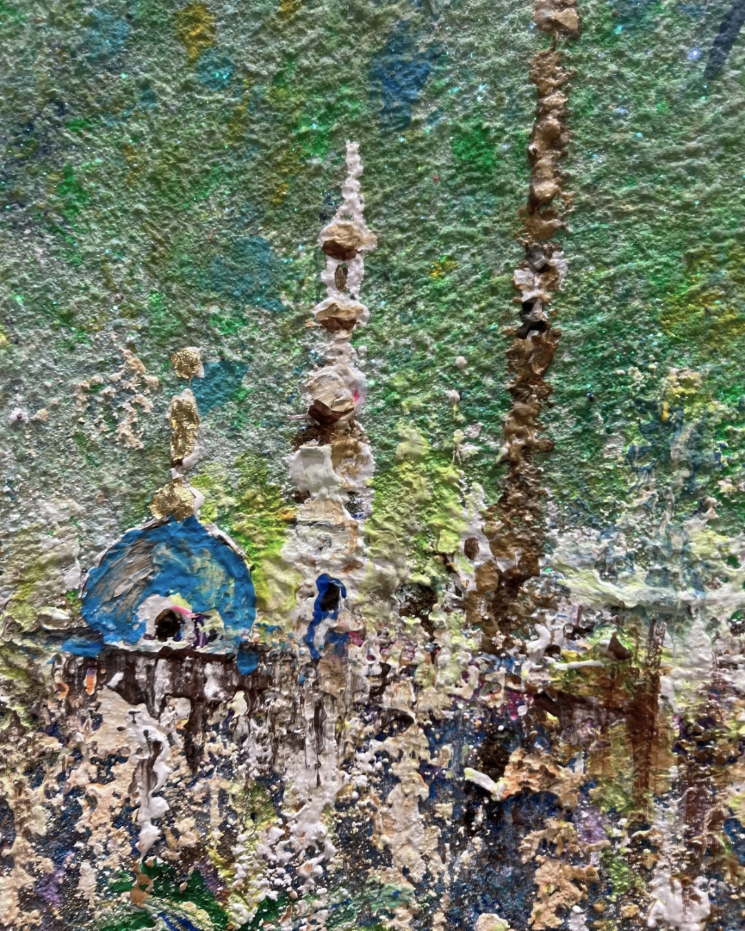 Uzbekistan, Ken Davis (b. 1937), British, acrylic on panel