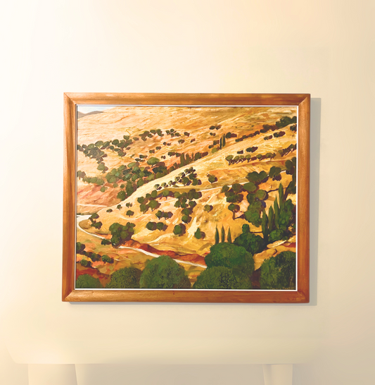 Andalusian Landscape, Brenda Hartill (1943-), British, oil on canvas,
